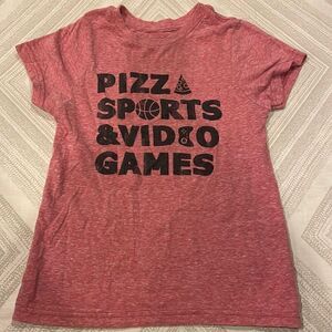 The Original Retro Brand Boys ‘Pizza Sports & Video Games’ T-Shirt